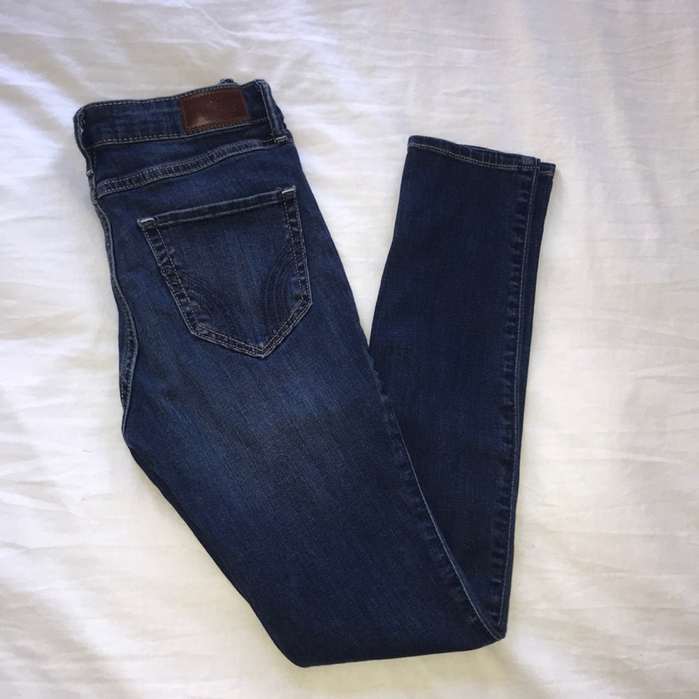 Hollister High Rise Super Skinny Dark Wash